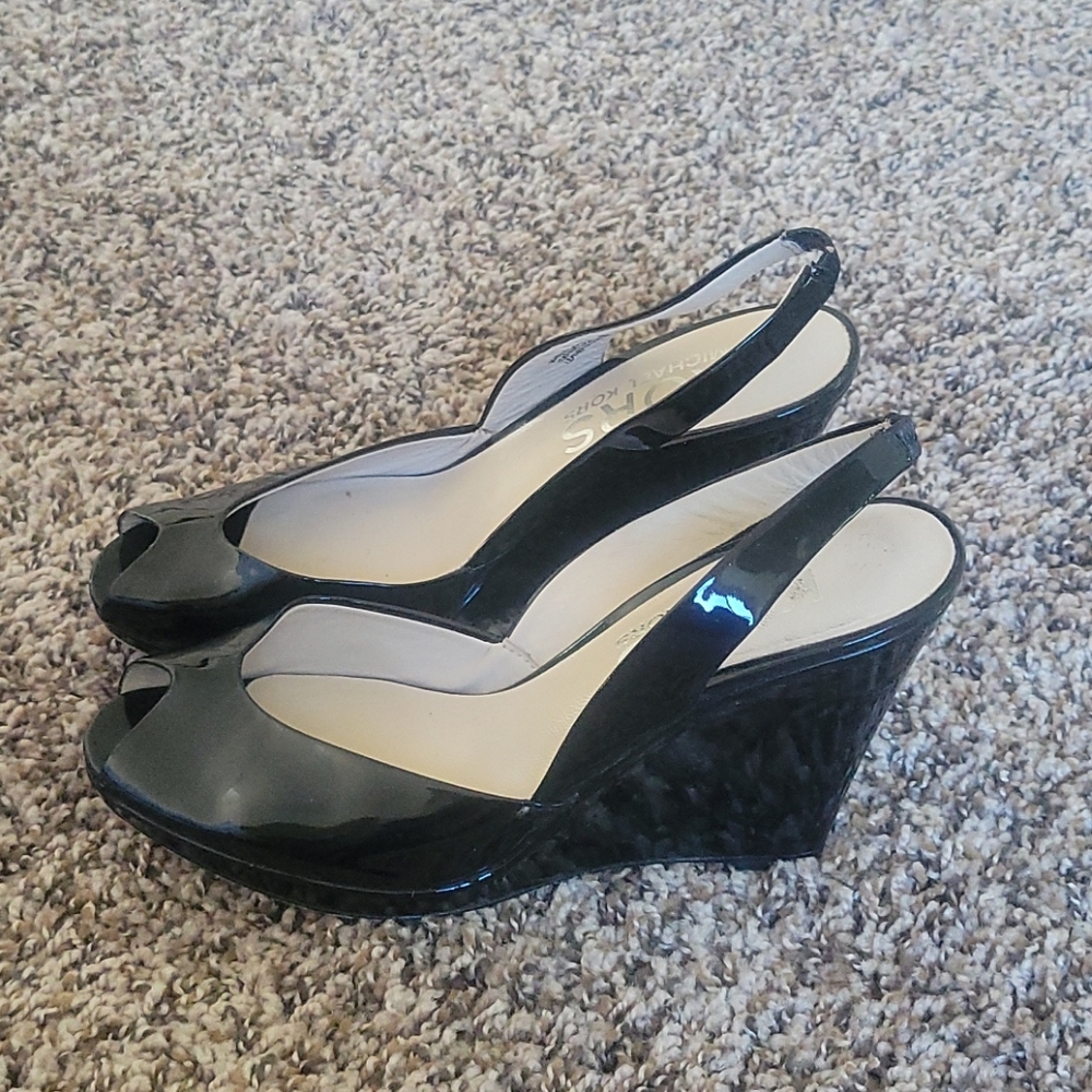 Michael Kors Black Wedges